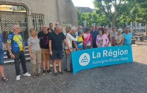 Accueil du tour AURA à Aix Les Bains