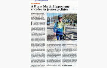 Article Martin jeune éducateur fédérale